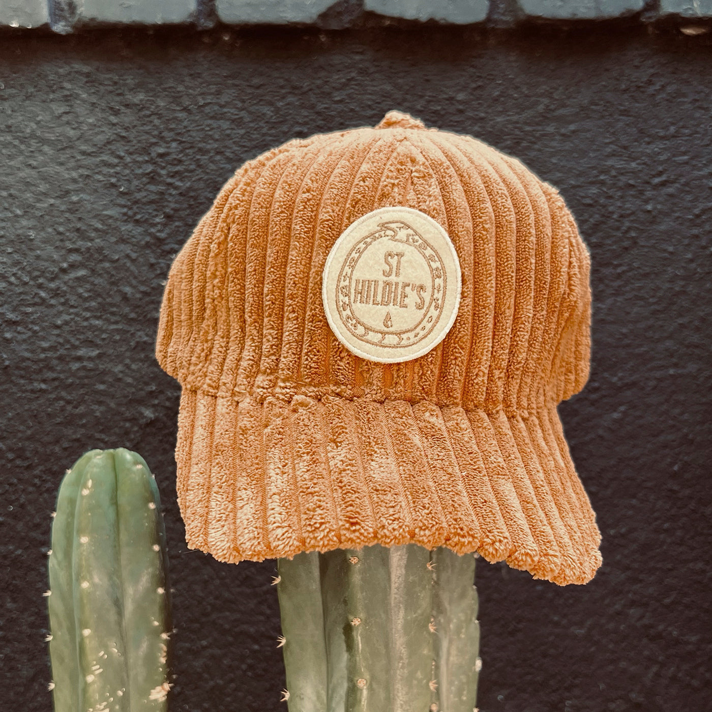 St Hildie's Amber Plush Hat