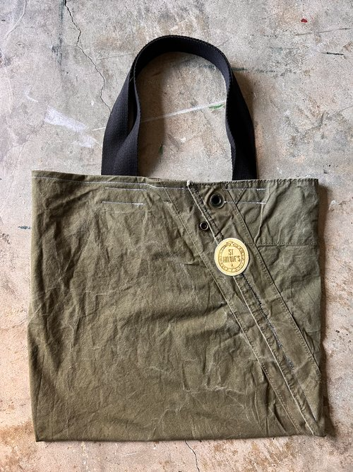 Load image into Gallery viewer, St Hildie’s Repurposed Canvas Tote
