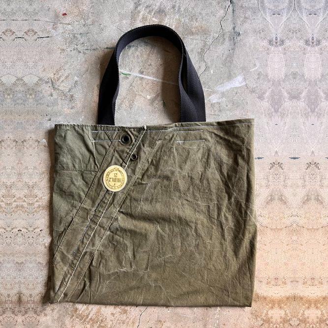 Load image into Gallery viewer, St Hildie’s Repurposed Canvas Tote
